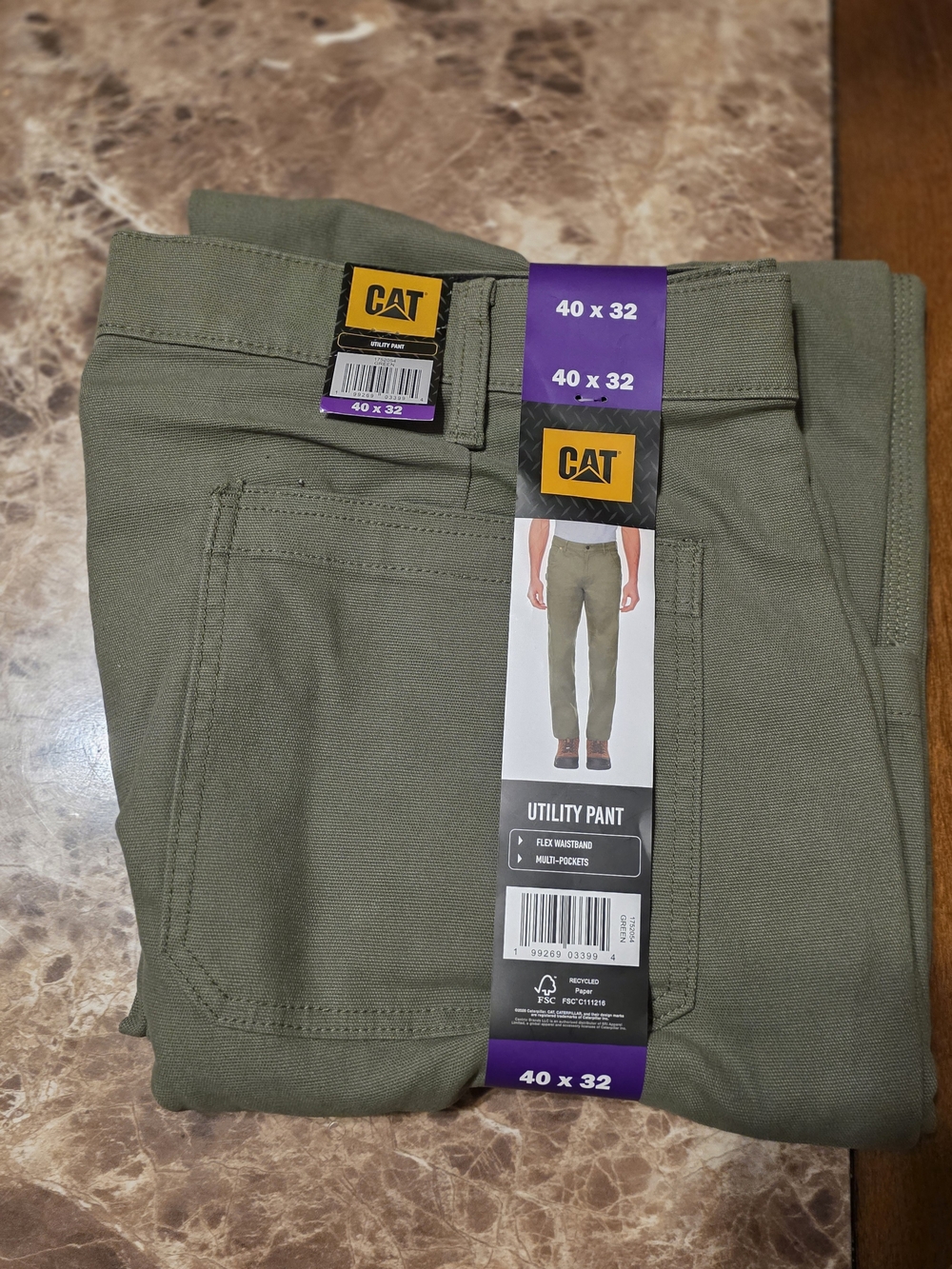 Caterpillar Olive Utility Cargo Pants